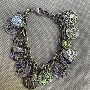 Silpada retired B1624 Roman Coin Bracelet